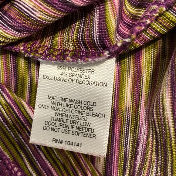 KOPPEN athletic Women's Multicolor Long Sleeve Top, like new condition - Picture 5 of 7